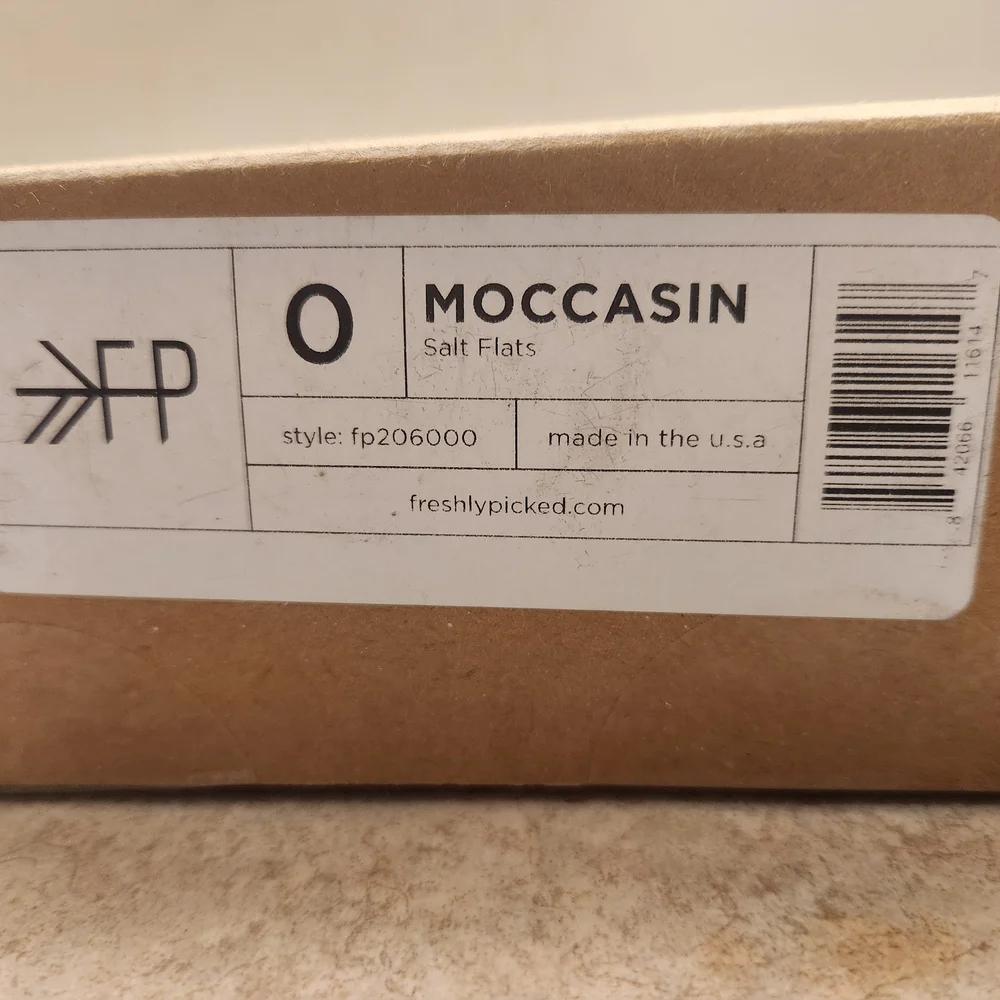 New Inbox Freshly Picked Kids Moccasins - Light Gray Size 0